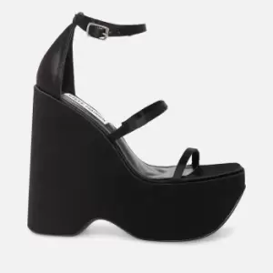 Image of Steve Madden Varia Satin Platform Sandals - UK 8