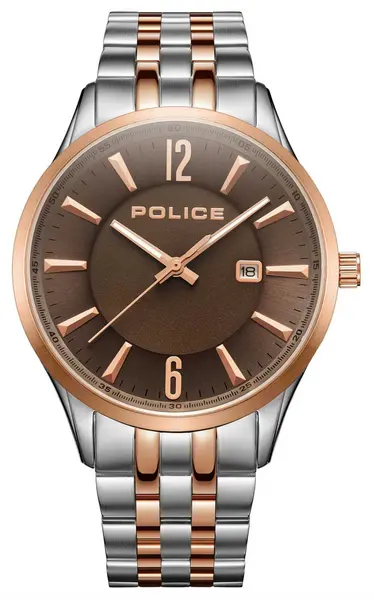 Image of Police PEWJH2194441 LASER Quartz Date (44mm) Brown Dial / Watch