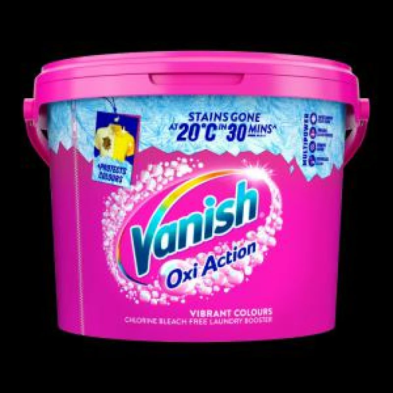 Image of Vanish Oxi Action Powder Fabric Stain Remover Powder Colours, 2.4kg