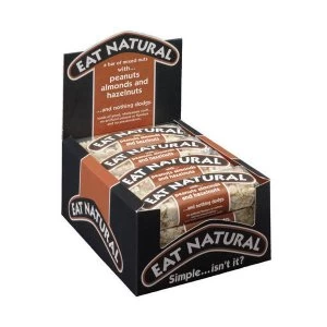Image of Eat Natural Energy Bar Made From Peanuts Hazelnuts And Almonds 50g Pack 12