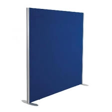 Image of Jemini 1200x800 Blue Floor Standing Screen Including Feet KF74324