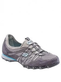 Image of Skechers Bikers Hot Ticket Trainers - Grey, Size 3, Women