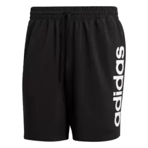 Image of adidas AEROREADY Essentials Chelsea Linear Logo Shorts Me - Black