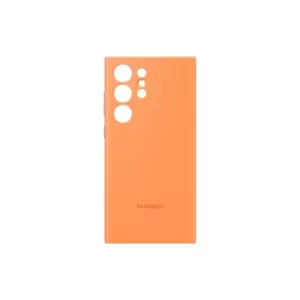 Image of Samsung Silicone Case for Galaxy S23 Ultra in Orange (EF-PS918TOEGWW)