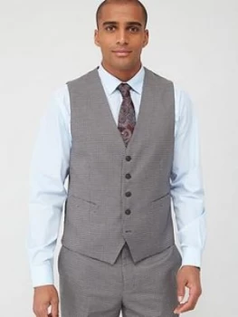 Image of Skopes Standard Danko Waistcoat - Navy/Brown Puppytooth