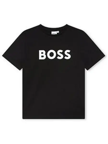 Image of Boss Boss Large Logo T-Shirt Juniors - Black 5 - 6 Years