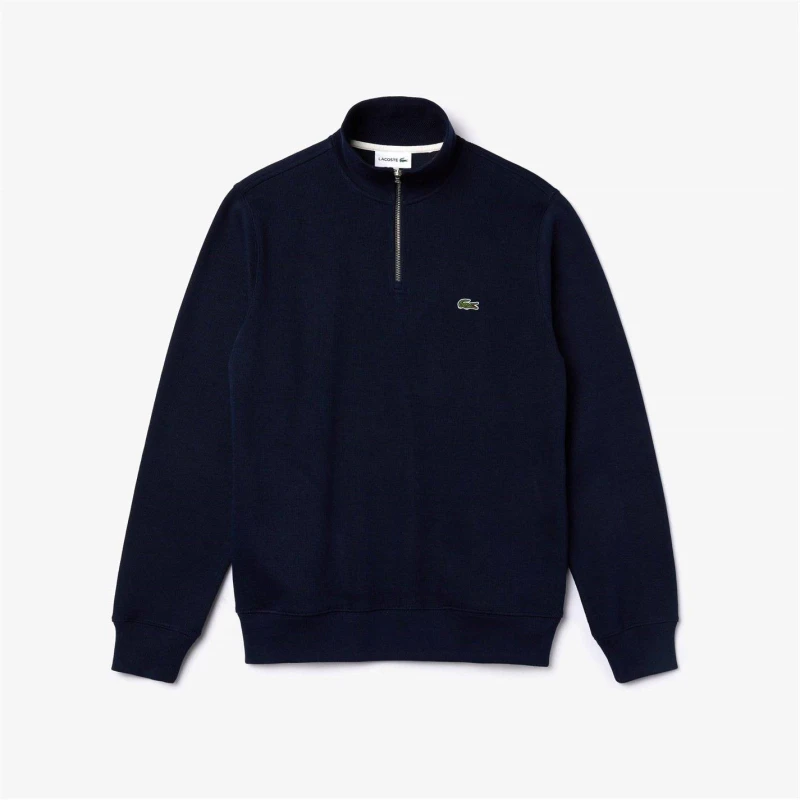 Image of Lacoste quarter Zip Fleece - Blue Blue 4XL
