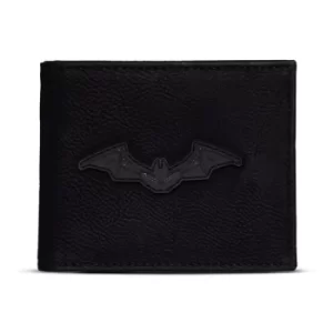 Image of DC COMICS The Batman Logo Patch Bi-fold Wallet, Male, Black (MW003122BAT)