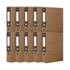 Image of Pukka Recycled Lever Arch A4 Kraft (Pack of 10) RF-9483