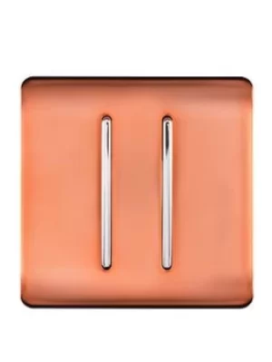 Image of Trendiswitch 2G 2W 10A Light Switch Copper