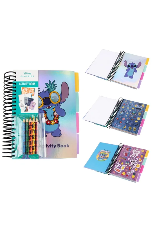 Image of Disney Stitch Sticker Activity Book With Pens Multi unisex