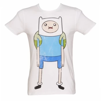 Image of Adventure Time Finn T-Shirt X-Large White