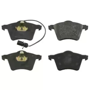 Image of Brake Pad Set ADV184245 by Blue Print front axle