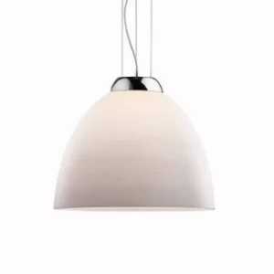 Image of Tolomeo 1 Light Dome Ceiling Pendant White, E27