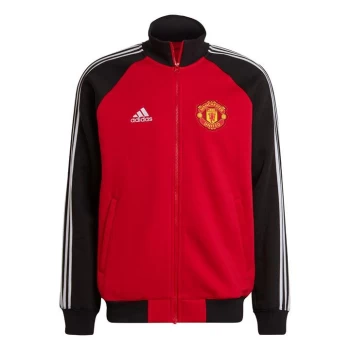 Image of adidas Manchester United Tiro 21 Anthem Jacket Mens - Red