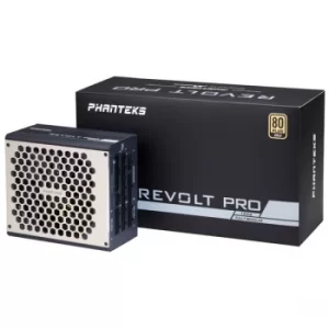 Image of Phanteks Revolt Pro 1000W 80 Plus Gold Modular Power Combo Supply UK Plug