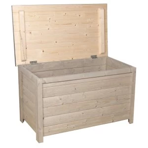 Image of Charles Bentley Garden Storage Chest With Metal Roof