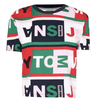 Image of Tommy Jeans Tommy AOP Letter T Shirt - Multi 0IC