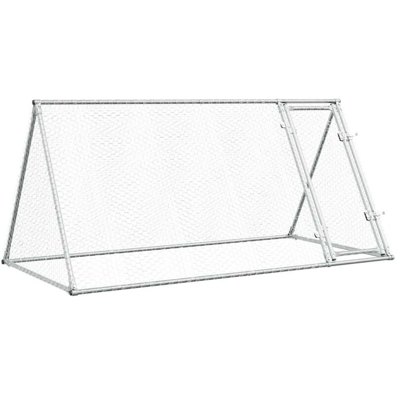 Image of VIDAXL Vidaxl - Chicken Cage Silver 200x105x91cm Galvanised Steel 8721012410435