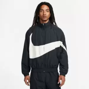 Image of Nike Swoosh Woven Jacket, Black/coconut Milk/black