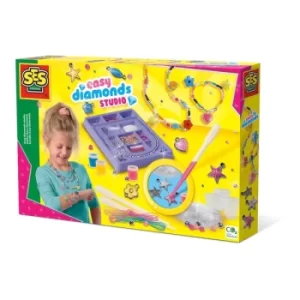 Image of SES CREATIVE Childrens Easy Diamonds Studio, Unisex, Six Years and Above, Multi-colour (14684)
