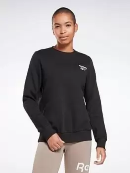 Image of Reebok Identity Crew Sweatshirt, Grey Size M Women