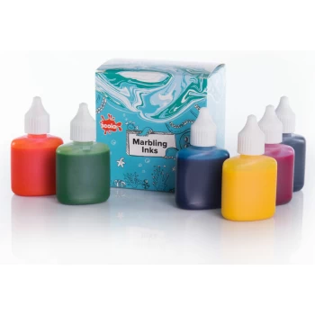 Image of MI25/6/A Marbling Ink Standard 6 Assorted - Scola
