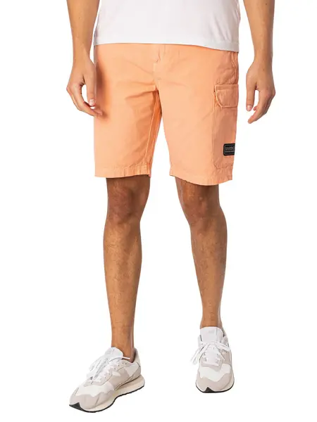 Image of Barbour International Gear Cargo Shorts Peach Nectar M