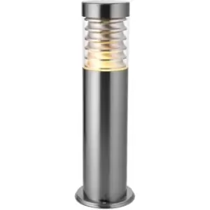 Image of Outdoor Bollard Light IP44 - Marine Grade Br Stainless Steel / Clear PC -23W E27