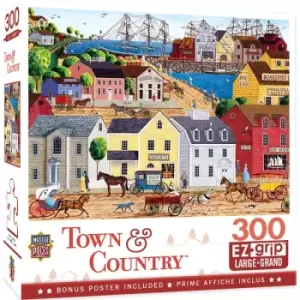 Image of Masterpieces Puzzle Town & Country Home Port Ez Grip Puzzle 300 Piece Jigsaw Puzzle