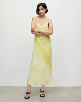 Image of AllSaints Bryony Estrella Midi Slip Dress
