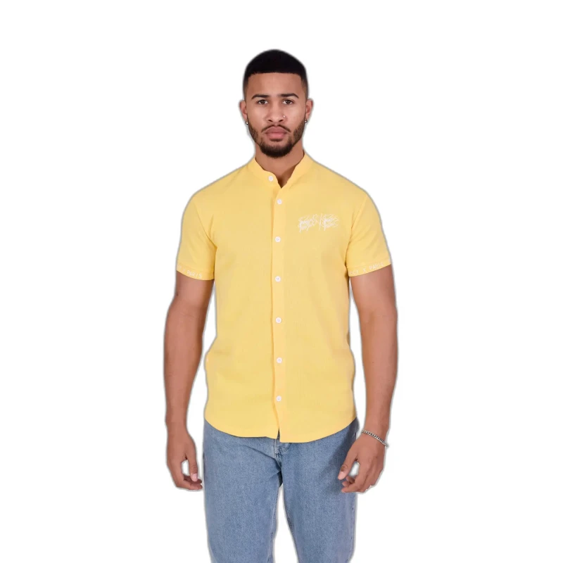 Image of Project X Paris Mao collar shirt Project X Paris Style maille Jaune Male S