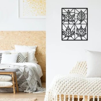 Image of Foliage - Black Decorative Metal Wall Accessory