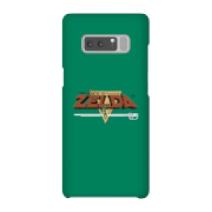 Image of Nintendo The Legend Of Zelda Retro Logo Phone Case - Samsung Note 8 - Snap Case - Gloss