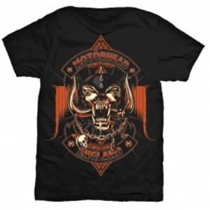 Image of Motorhead Orange Ace Mens Black T-Shirt: Medium