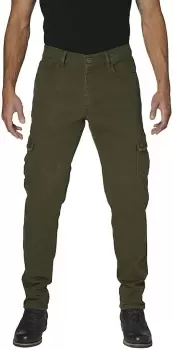 Image of Rokker Cargo Slim Motorcycle Textile Pants, green, Size 38, green, Size 38
