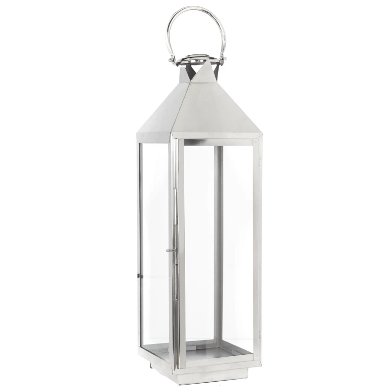 Image of Hotel Collection Hotel Classic Lantern - Silver Silver L