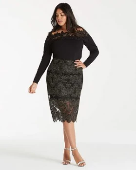 Image of Coast Layla Lace Pencil Skirt