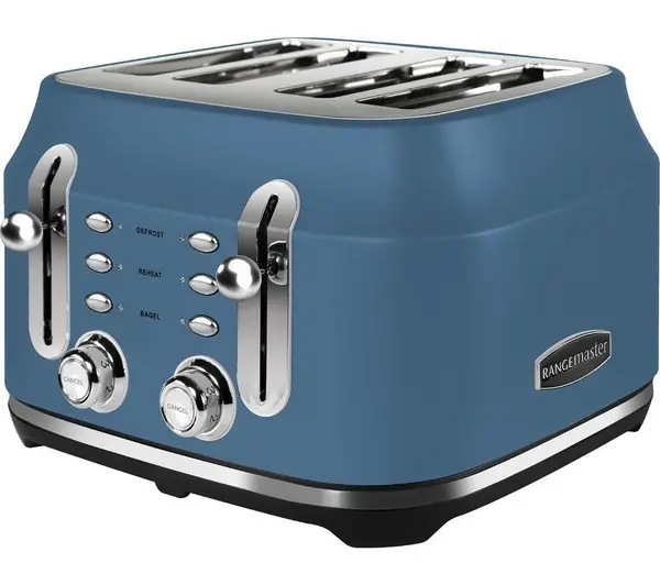 Image of Rangemaster Classic RMCL4S201SB 4 Slice Toaster