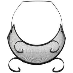 Image of JVL Broughton Log Holder Black One Size