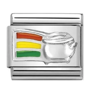 Image of Nomination CLASSIC Silvershine Rainbow And Pot Gold Charm 330204/15