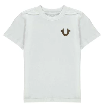 Image of True Religion Horseshoe Crew T Shirt - White