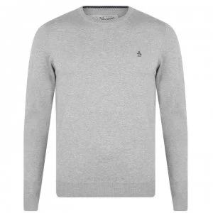 Image of Original Penguin Crew Knit Sweater - Grey 080