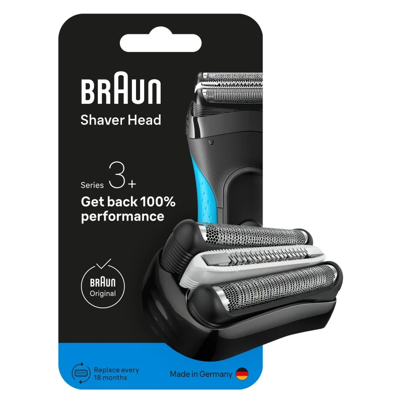 Image of Braun Series 3 32B Electric Shaver Head Replacement Black Men
