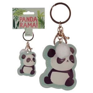 Image of Leatherette Panda Keyring