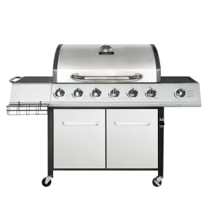 Image of Garland Classic Extra Large Universal Flat Trolley BBQ Durable PVC Cover - H63 x W165 x D90cm