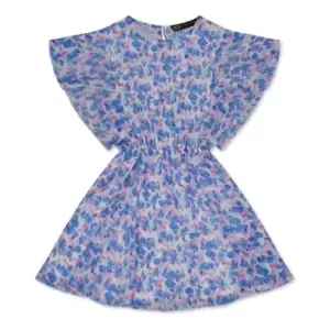 Image of I Saw It First Floral Printed Dress - Blue