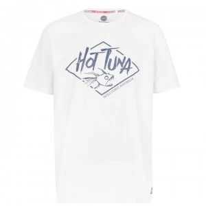 Image of Hot Tuna Crew T Shirt Mens - White Crcl Logo