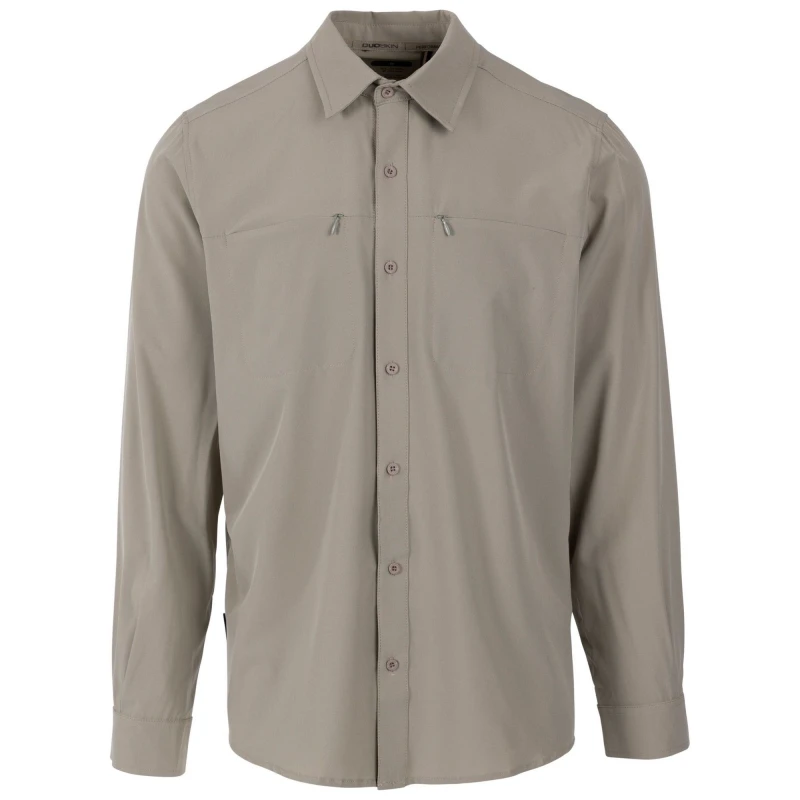 Image of Trespass Trespass Men Cargan Shirt in Light Beige Size: 2X-large Light Beige XXL Male 5063470737833