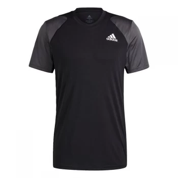Image of adidas Club Tennis T-Shirt Mens - Black / Grey Six / White